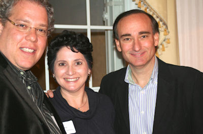 Chris Bohjalian with Mr. and Mrs. Lenny Sukienik; photo by Marla E. Schwartz (used by permission)
