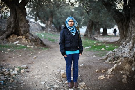 Photograph of Sundus Al-Azzeh, West Bank, by Michal Fattal