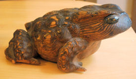 Ancient Japanese Carved Toad, Photo by Thomas E. Kennedy