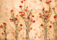 Poppies: painting by Susanne Rockwell; photograph by Kevin Wildermuth